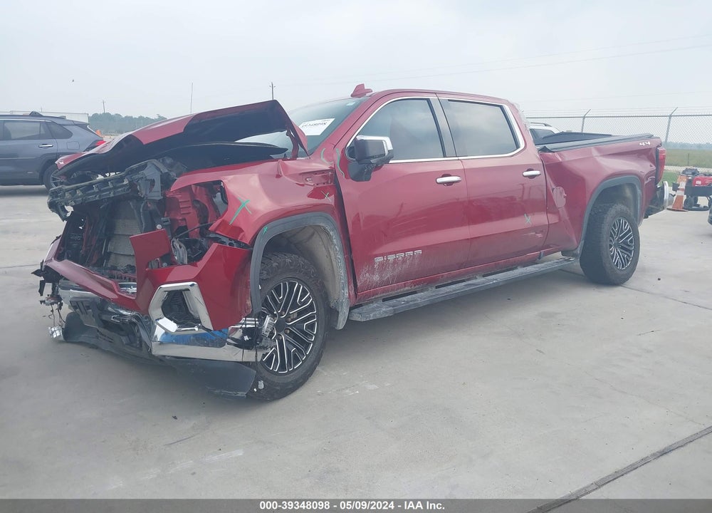 2019 GMC SIERRA 1500 SLT VIN: 3GTU9DEL2KG169792