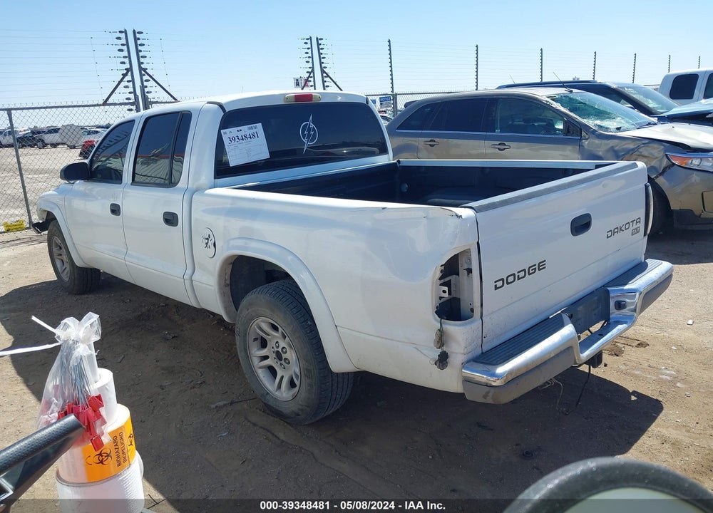 2003 DODGE DAKOTA SLT VIN: 1D7HL48N83S122007
