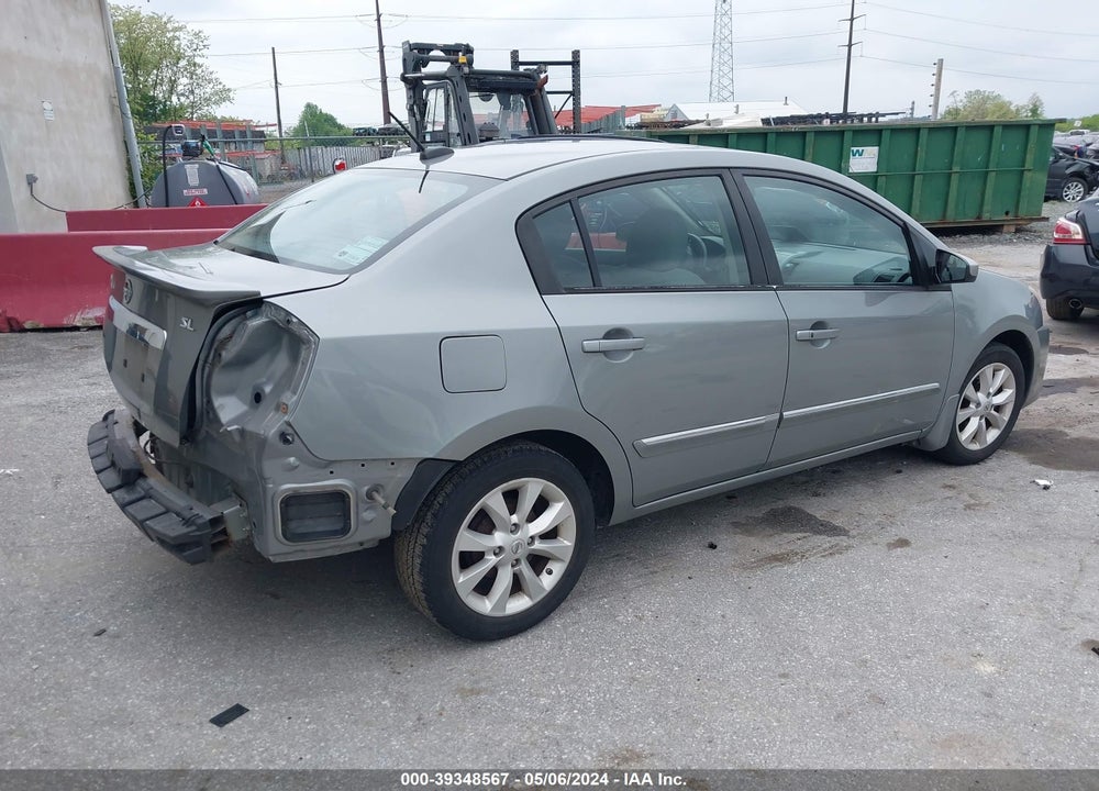 2012 NISSAN SENTRA 2.0 SL VIN: 3N1AB6AP7CL705031