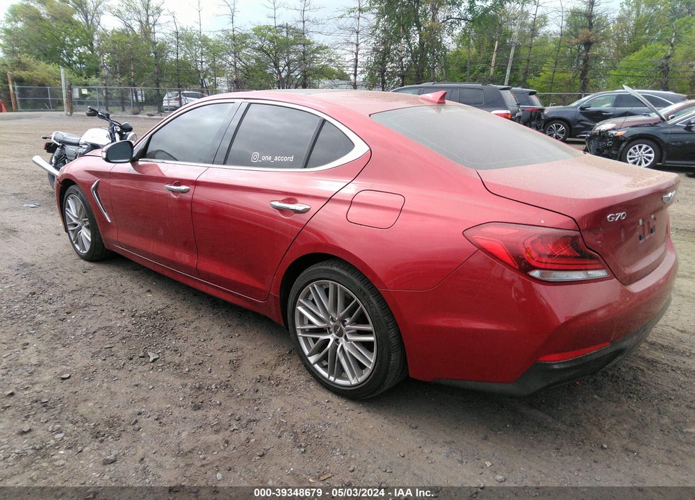 2021 GENESIS G70 2.0T AWD VIN: KMTG34LA1MU076117