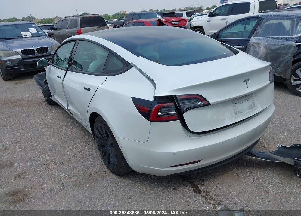 2021 TESLA MODEL 3 STANDARD RANGE PLUS REAR-WHEEL DRIVE VIN: 5YJ3E1EA7MF915957