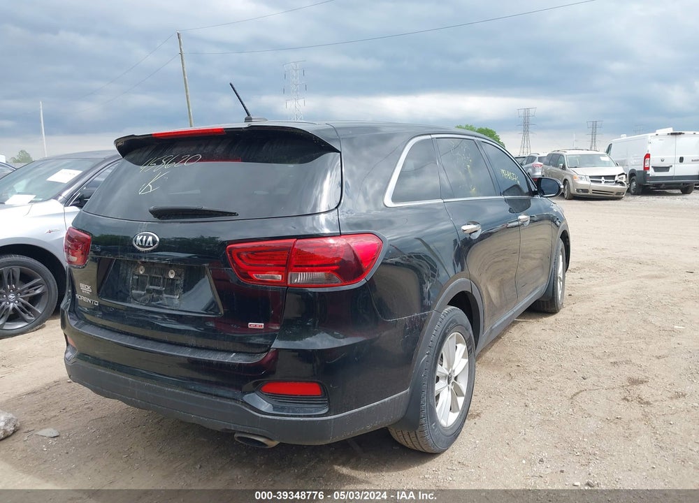 2019 KIA SORENTO 2.4L L VIN: 5XYPG4A36KG458620