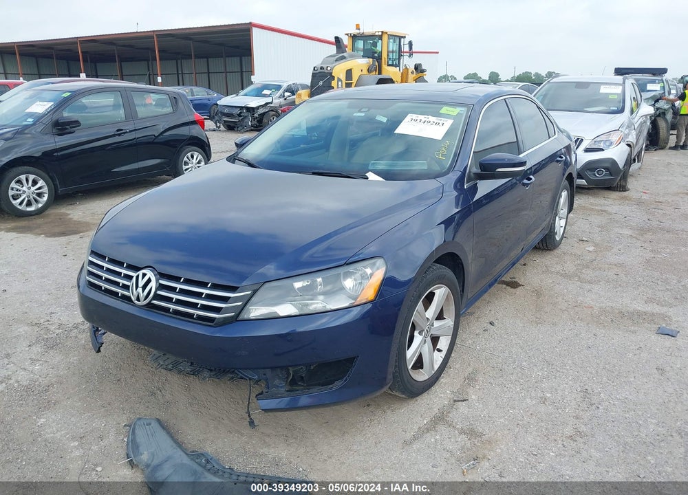 2013 VOLKSWAGEN PASSAT 2.0L TDI SE VIN: 1VWBN7A37DC096450