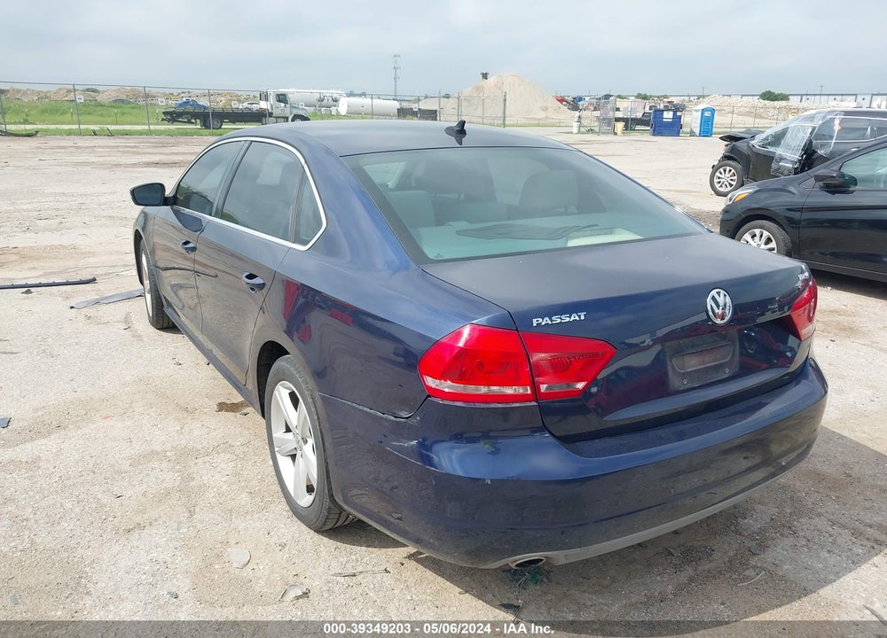 2013 VOLKSWAGEN PASSAT 2.0L TDI SE VIN: 1VWBN7A37DC096450