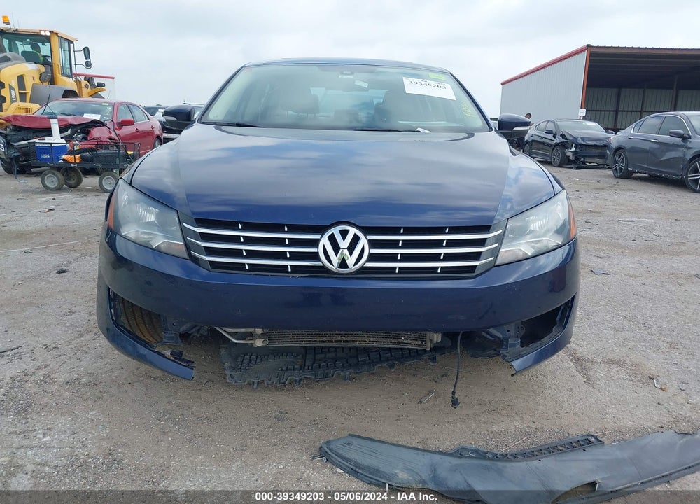2013 VOLKSWAGEN PASSAT 2.0L TDI SE VIN: 1VWBN7A37DC096450