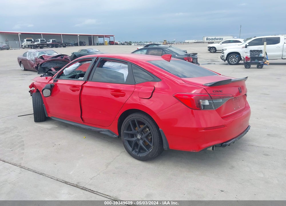 2022 HONDA CIVIC SI SEDAN VIN: 2HGFE1E52NH470105