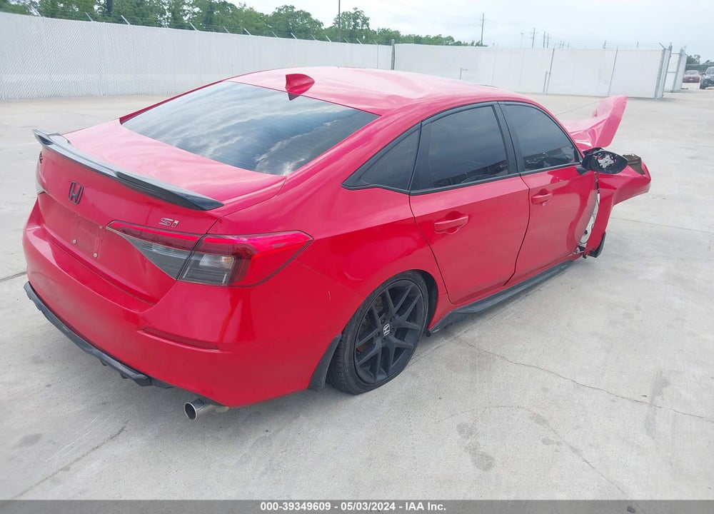 2022 HONDA CIVIC SI SEDAN VIN: 2HGFE1E52NH470105