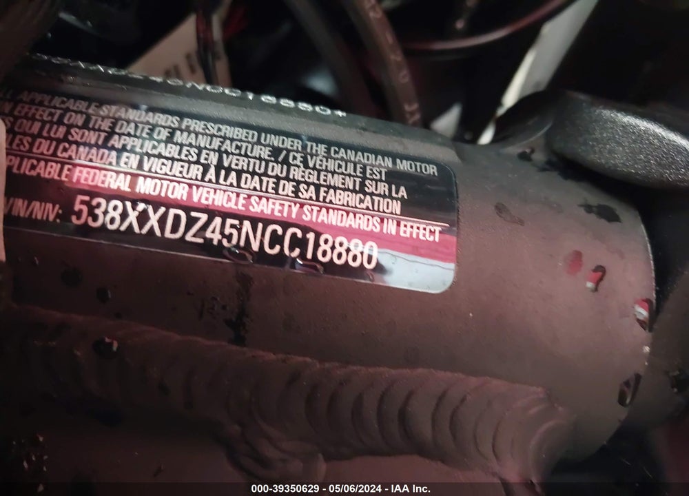 2022 ZERO MOTORCYCLES INC FX VIN: 538XXDZ45NCC18880