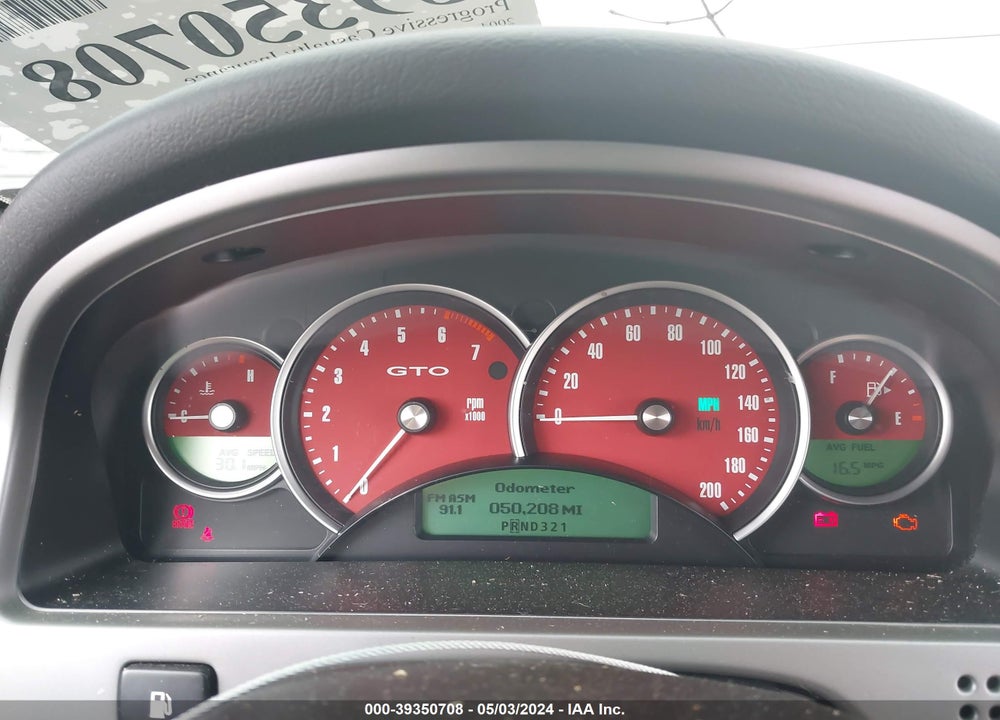2004 PONTIAC GTO VIN: 6G2VX12G64L210583