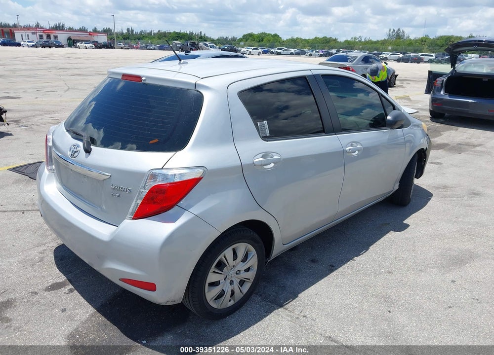 2012 TOYOTA YARIS LE VIN: JTDKTUD37CD538543
