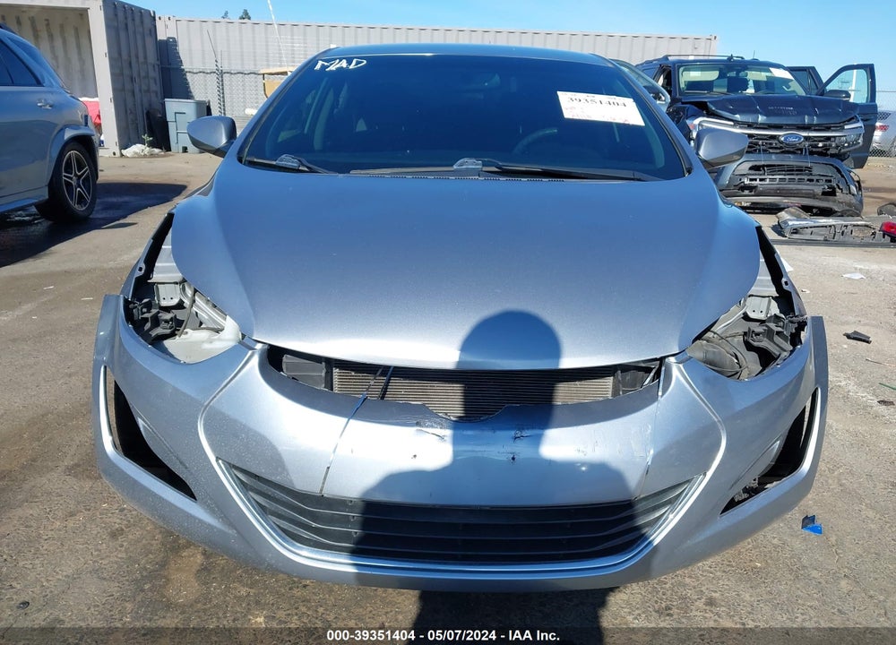 2016 HYUNDAI ELANTRA SE VIN: 5NPDH4AE1GH657222