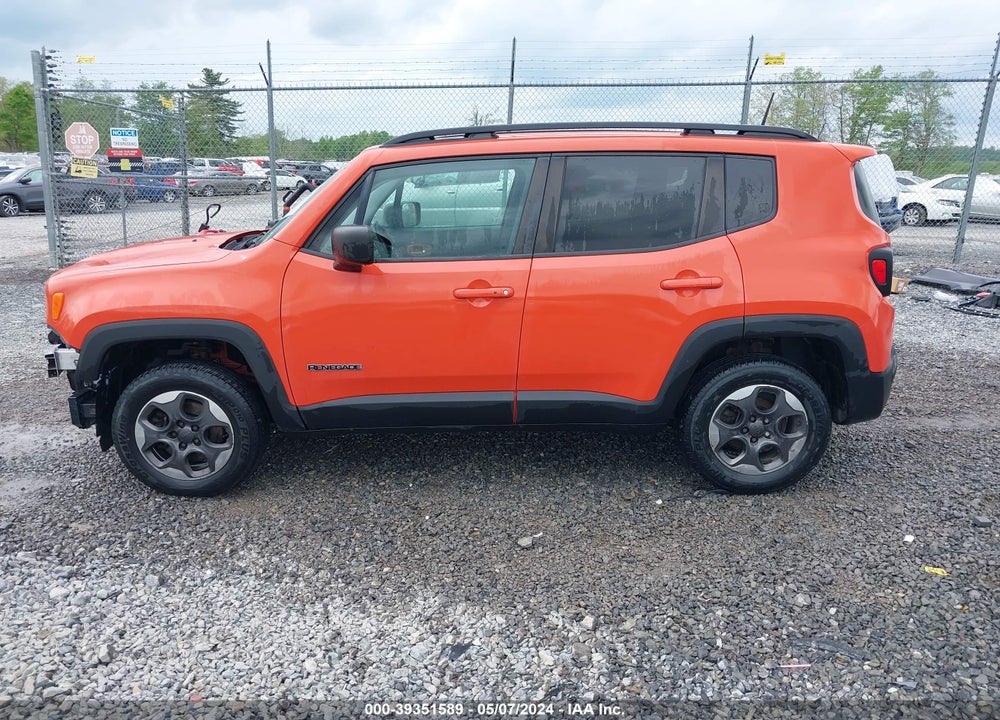 2017 JEEP RENEGADE SPORT 4X4 VIN: ZACCJBAB3HPE43139