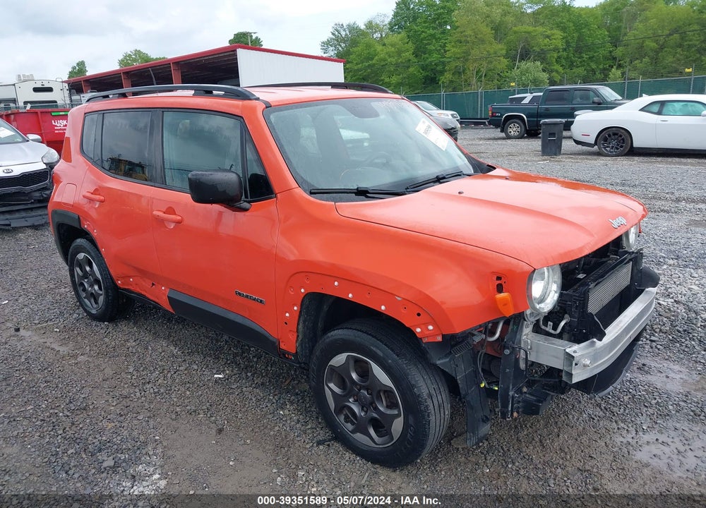 2017 JEEP RENEGADE SPORT 4X4 VIN: ZACCJBAB3HPE43139