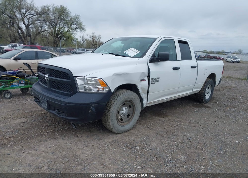 2019 RAM 1500 CLASSIC TRADESMAN QUAD CAB 4X4 6'4 BOX VIN: 1C6RR7FT5KS663151