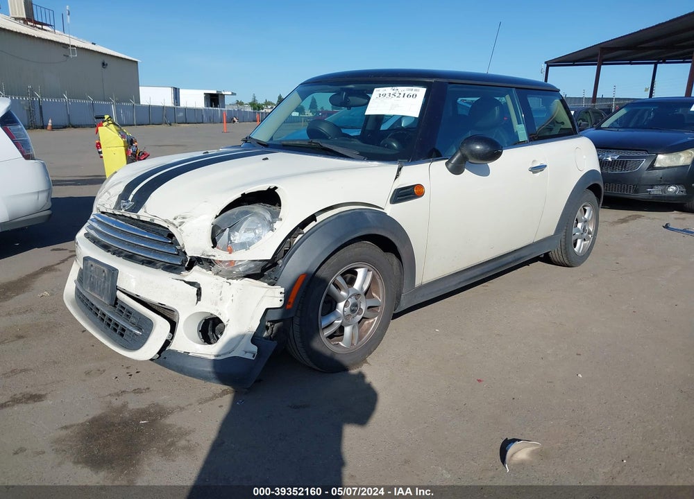 2012 MINI COOPER VIN: WMWSU3C5XCT261349