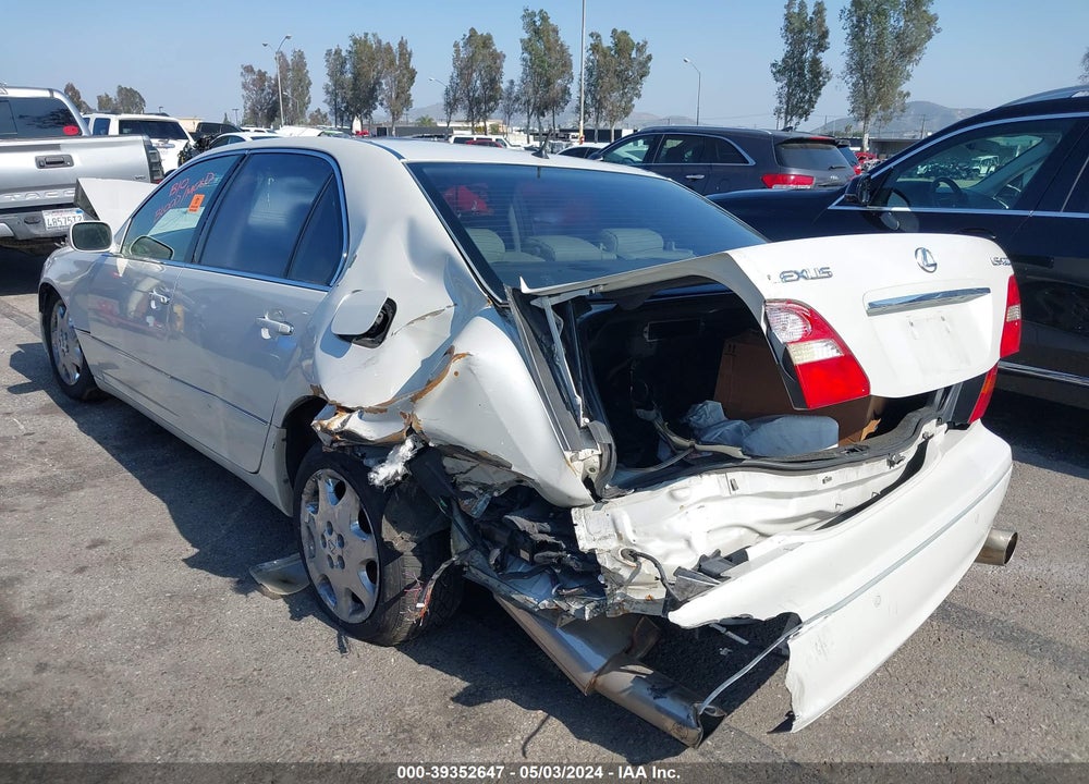 2002 LEXUS LS 430 VIN: JTHBN30F620068563