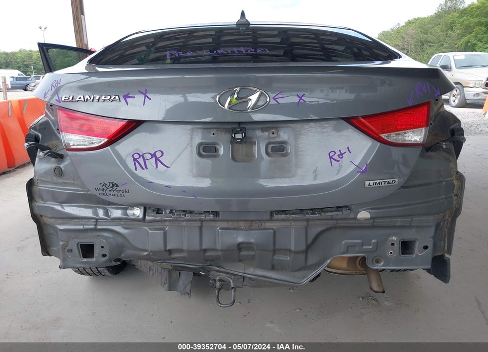 2013 HYUNDAI ELANTRA LIMITED VIN: 5NPDH4AE3DH277309