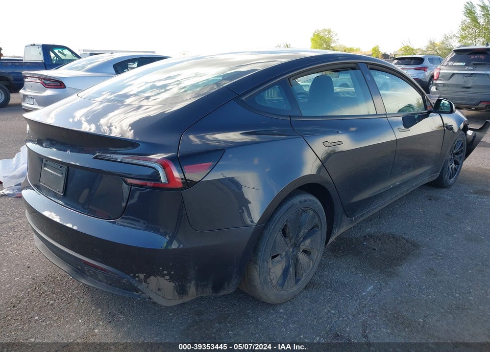 2024 TESLA MODEL 3 REAR-WHEEL DRIVE VIN: 5YJ3E1EA6RF722917