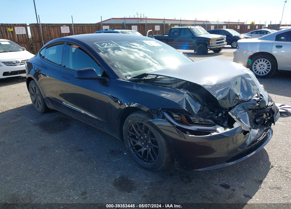 2024 TESLA MODEL 3 REAR-WHEEL DRIVE VIN: 5YJ3E1EA6RF722917
