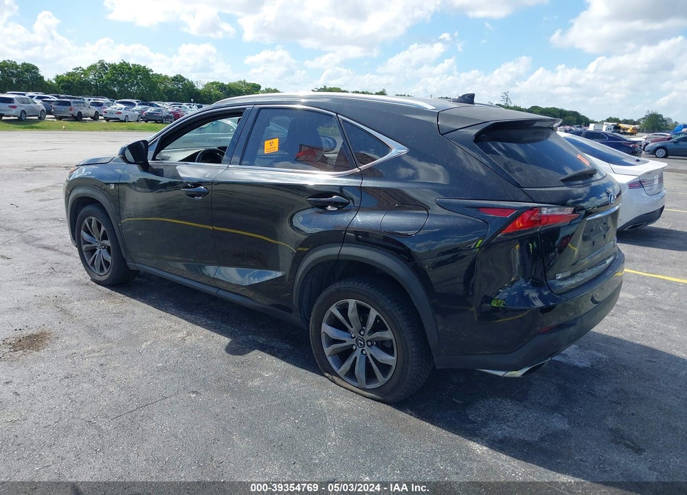 2016 LEXUS NX 200T F SPORT VIN: JTJYARBZ9G2036541