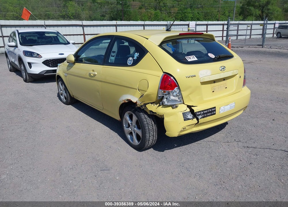 2008 HYUNDAI ACCENT SE VIN: KMHCN36C48U069338