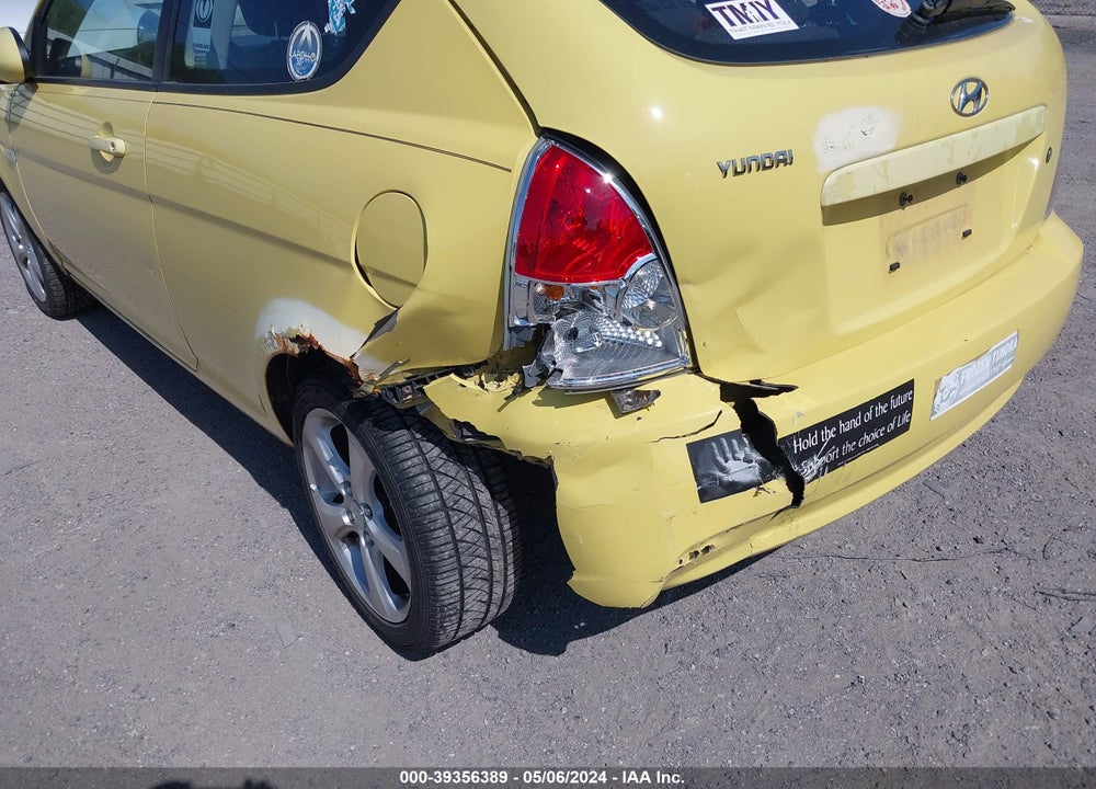 2008 HYUNDAI ACCENT SE VIN: KMHCN36C48U069338