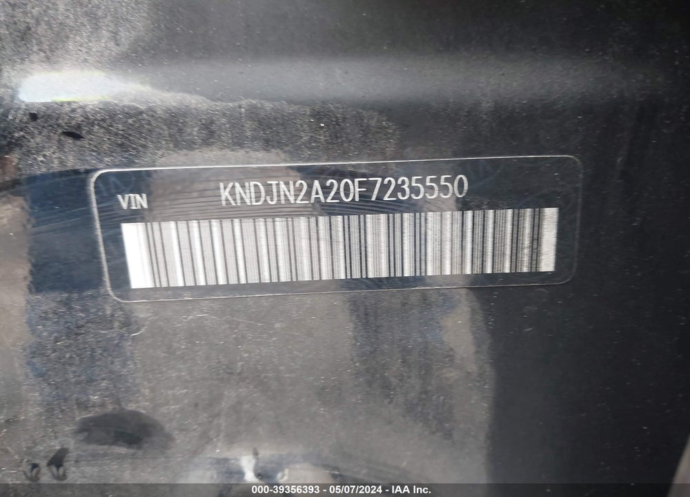 2015 KIA SOUL VIN: KNDJN2A20F7235550