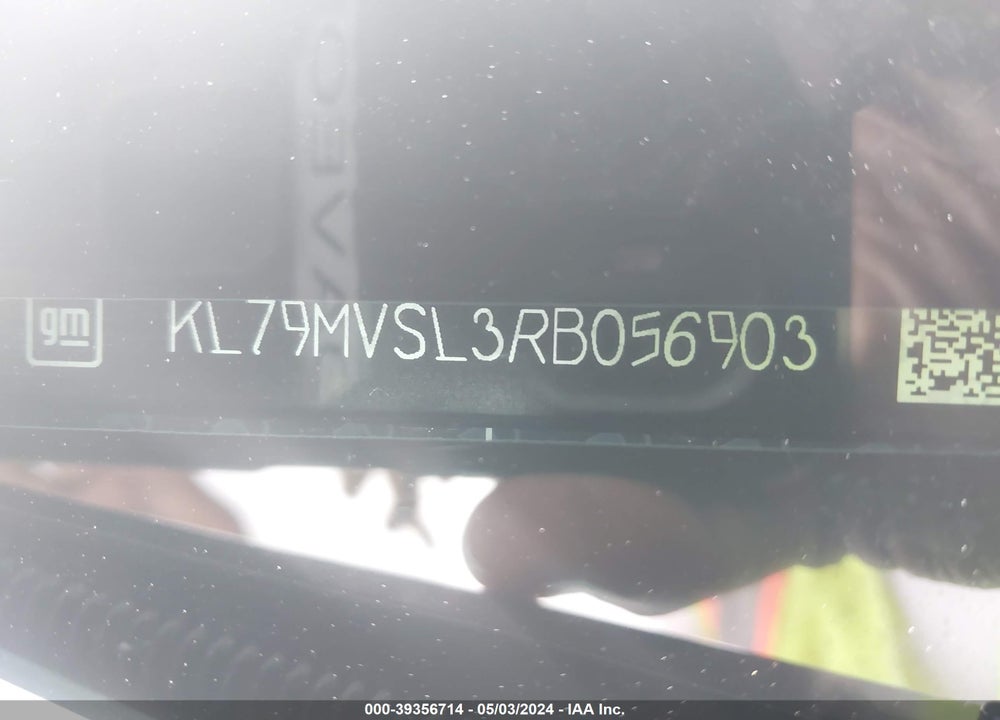 2024 CHEVROLET TRAILBLAZER FWD ACTIV VIN: KL79MVSL3RB056903