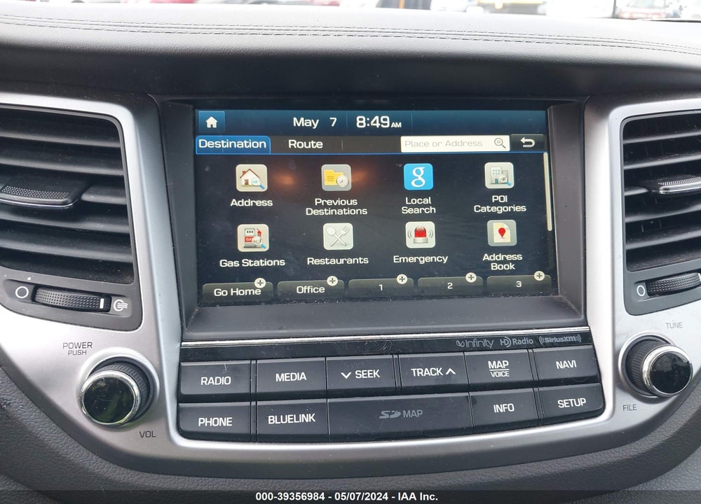 2017 HYUNDAI TUCSON LIMITED VIN: KM8J3CA26HU356305