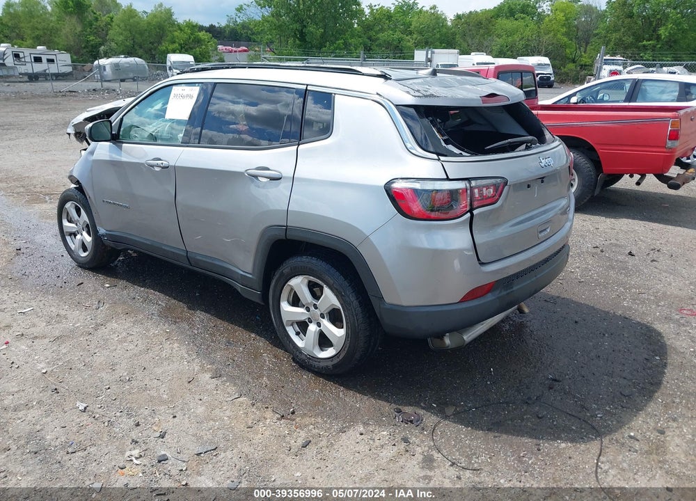 2019 JEEP COMPASS LATITUDE FWD VIN: 3C4NJCBB7KT856209