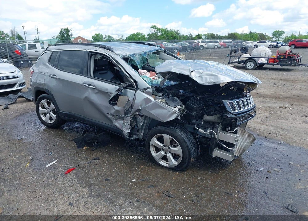2019 JEEP COMPASS LATITUDE FWD VIN: 3C4NJCBB7KT856209