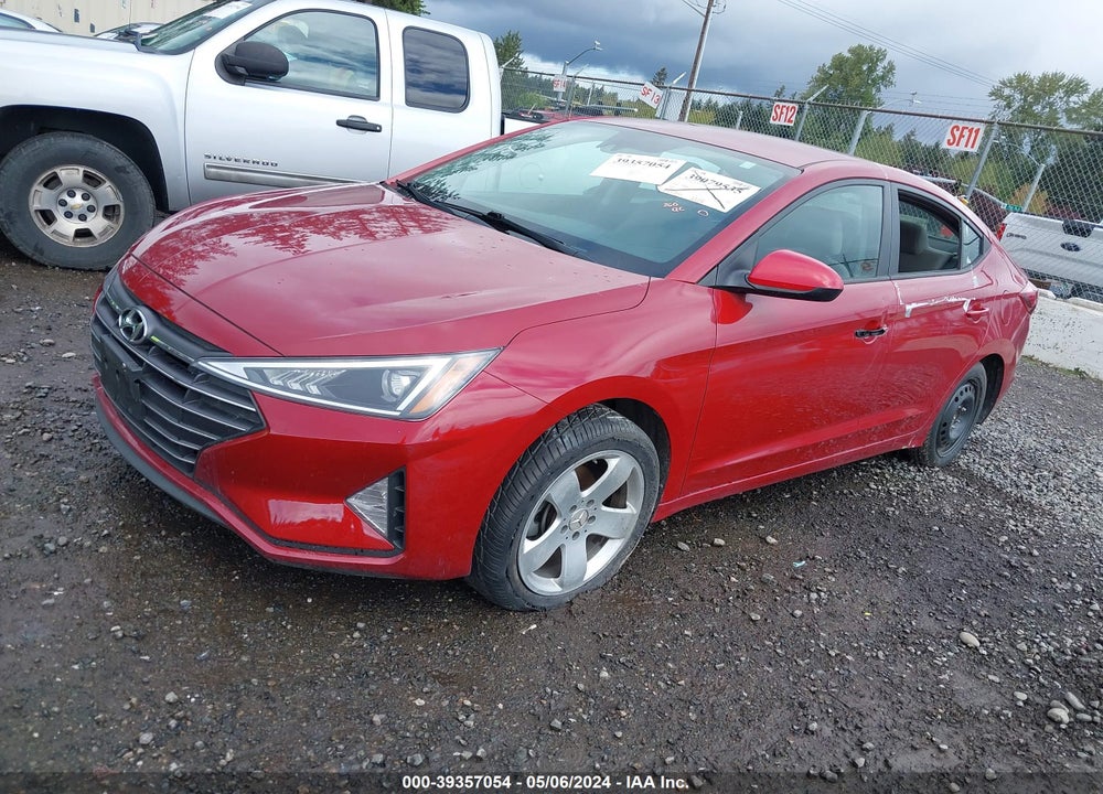 2019 HYUNDAI ELANTRA SEL VIN: KMHD84LF7KU747412