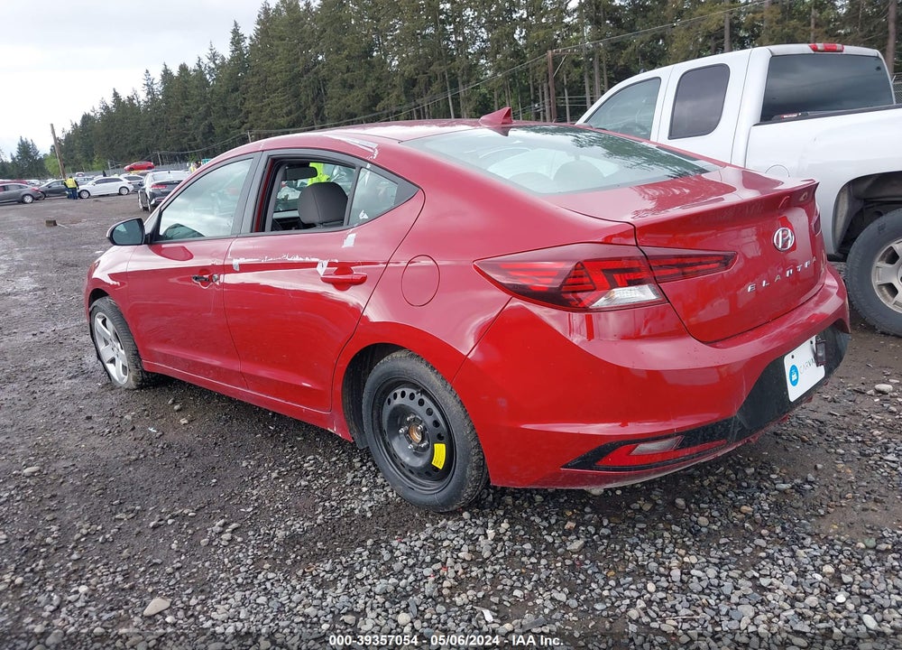 2019 HYUNDAI ELANTRA SEL VIN: KMHD84LF7KU747412