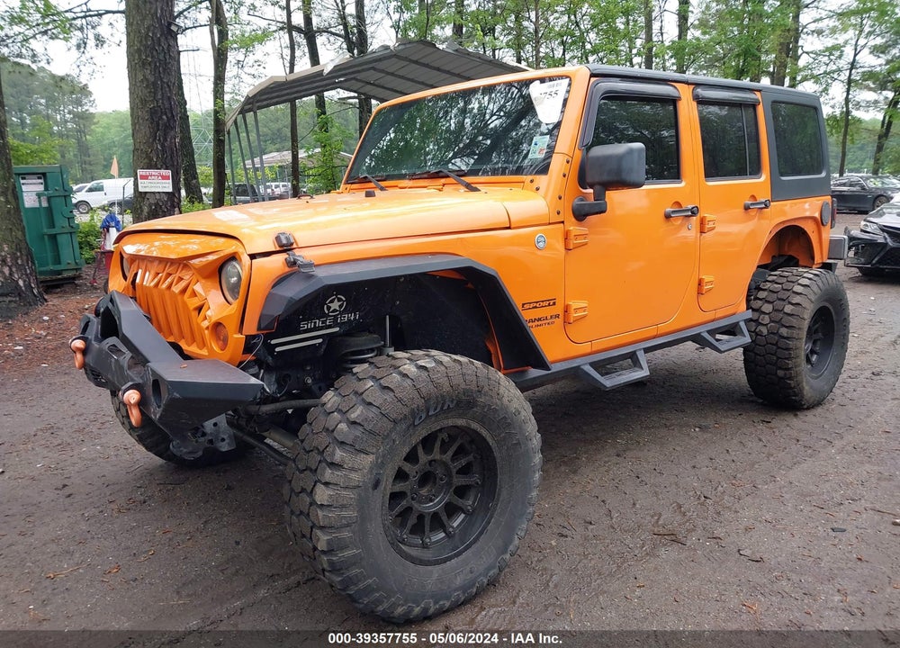 2012 JEEP WRANGLER UNLIMITED SPORT VIN: 1C4BJWDG0CL167235