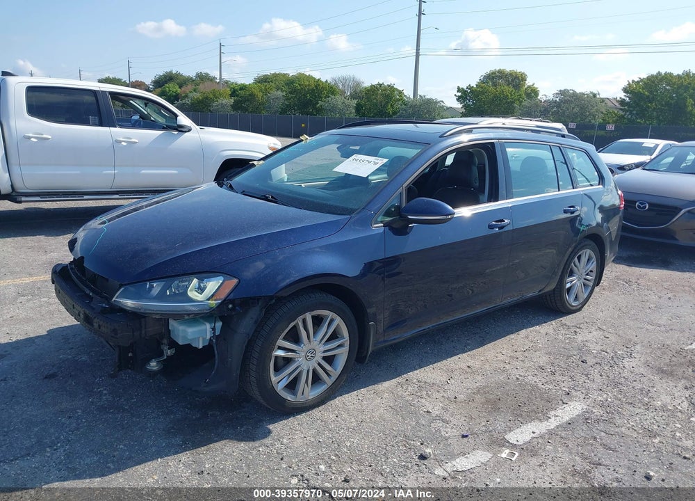 2015 VOLKSWAGEN GOLF SPORTWAGEN TDI SE 4-DOOR VIN: 3VWFA7AUXFM507735