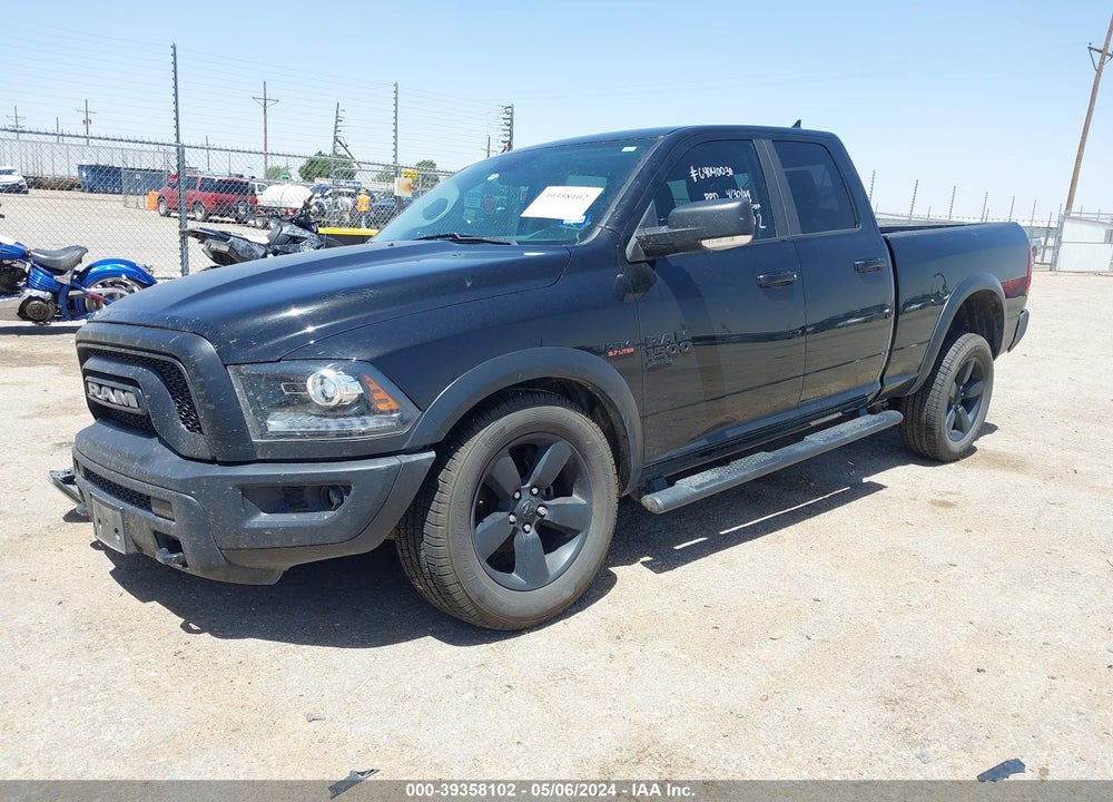 2019 RAM 1500 CLASSIC WARLOCK QUAD CAB 4X2 6'4 BOX VIN: 1C6RR6GT2KS618001