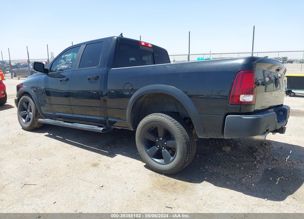 2019 RAM 1500 CLASSIC WARLOCK QUAD CAB 4X2 6'4 BOX VIN: 1C6RR6GT2KS618001