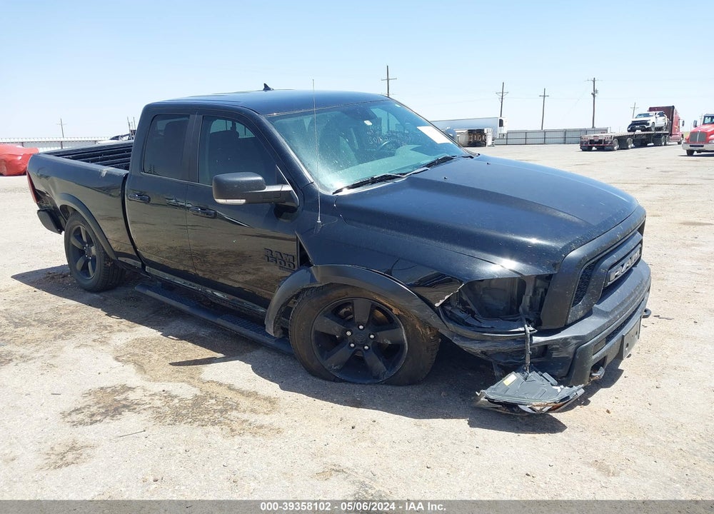 2019 RAM 1500 CLASSIC WARLOCK QUAD CAB 4X2 6'4 BOX VIN: 1C6RR6GT2KS618001