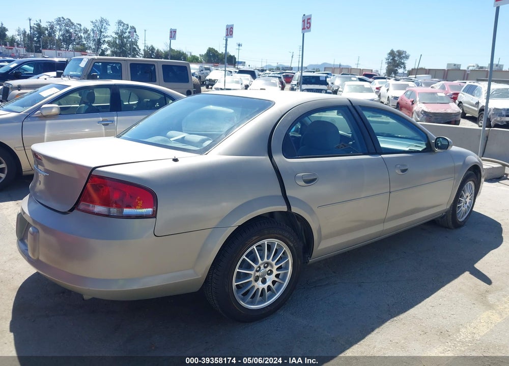 2004 CHRYSLER SEBRING LX VIN: 1C3EL46X04N236668
