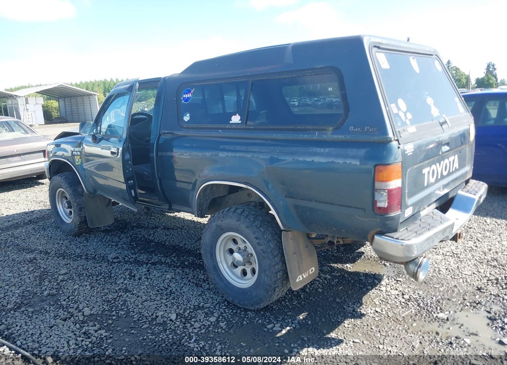1994 TOYOTA PICKUP 1/2 TON SHORT WHLBSE DX VIN: 4TAVN01D4RZ294807