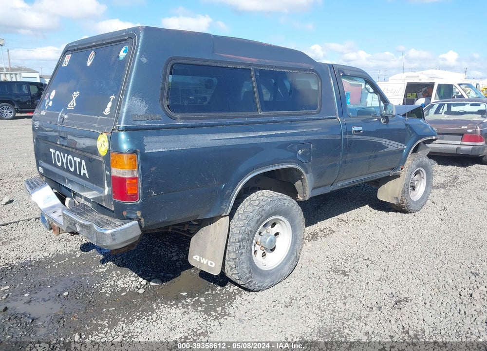 1994 TOYOTA PICKUP 1/2 TON SHORT WHLBSE DX VIN: 4TAVN01D4RZ294807