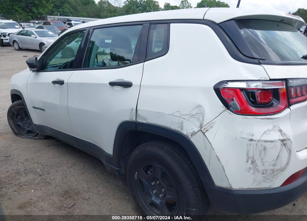 2018 JEEP COMPASS SPORT FWD VIN: 3C4NJCAB9JT461741
