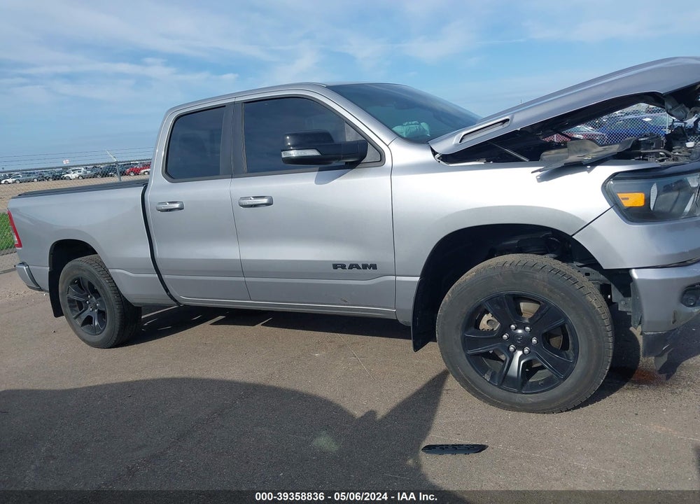 2021 RAM 1500 BIG HORN QUAD CAB 4X4 6'4 BOX VIN: 1C6SRFBT3MN617739