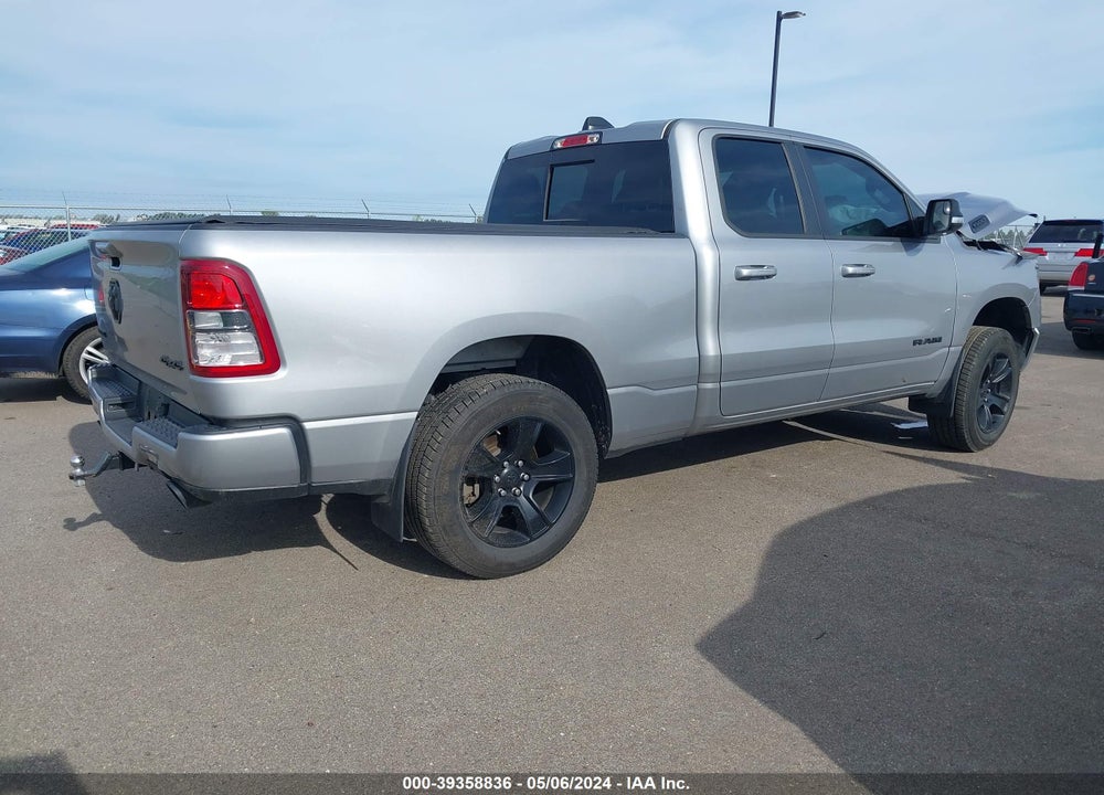 2021 RAM 1500 BIG HORN QUAD CAB 4X4 6'4 BOX VIN: 1C6SRFBT3MN617739