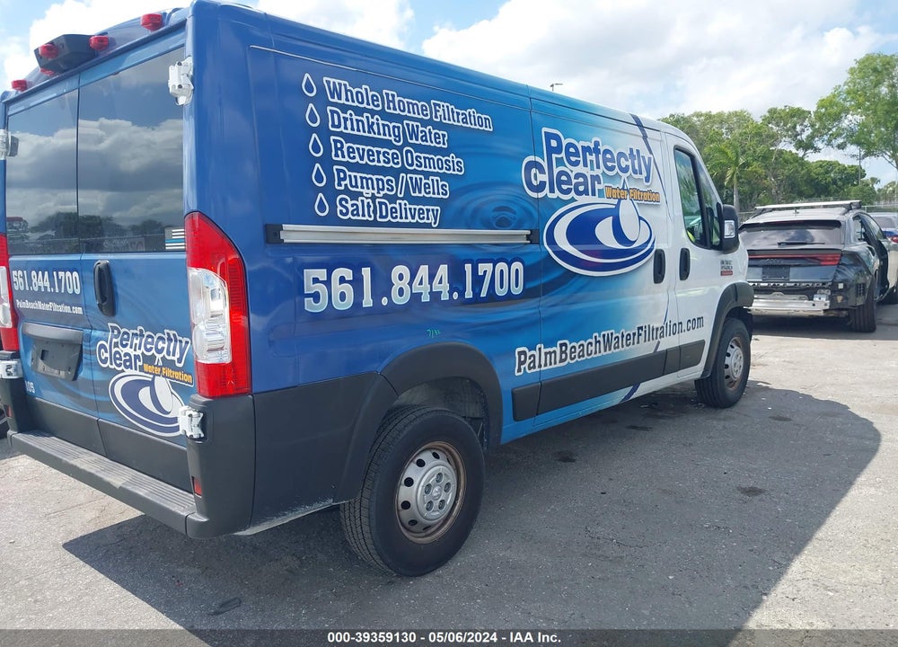 2022 RAM PROMASTER 1500 LOW ROOF 136 WB VIN: 3C6LRVAG3NE110011