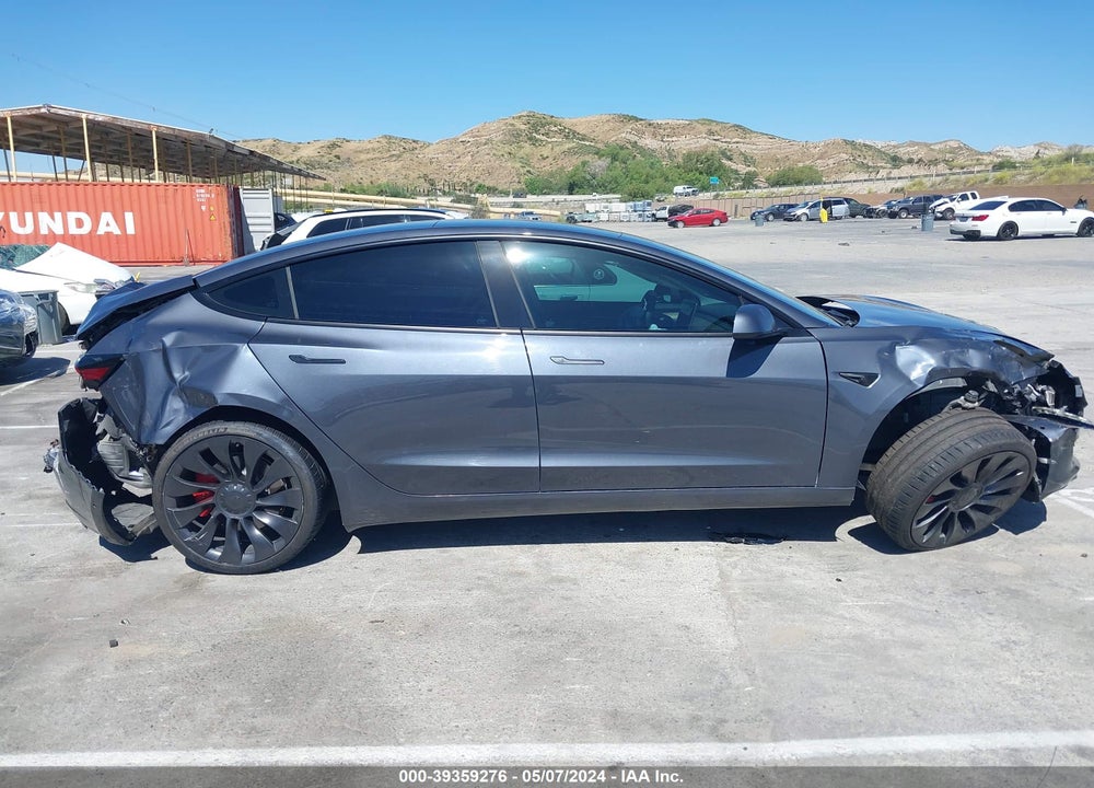 2022 TESLA MODEL 3 PERFORMANCE DUAL MOTOR ALL-WHEEL DRIVE VIN: 5YJ3E1EC9NF262471