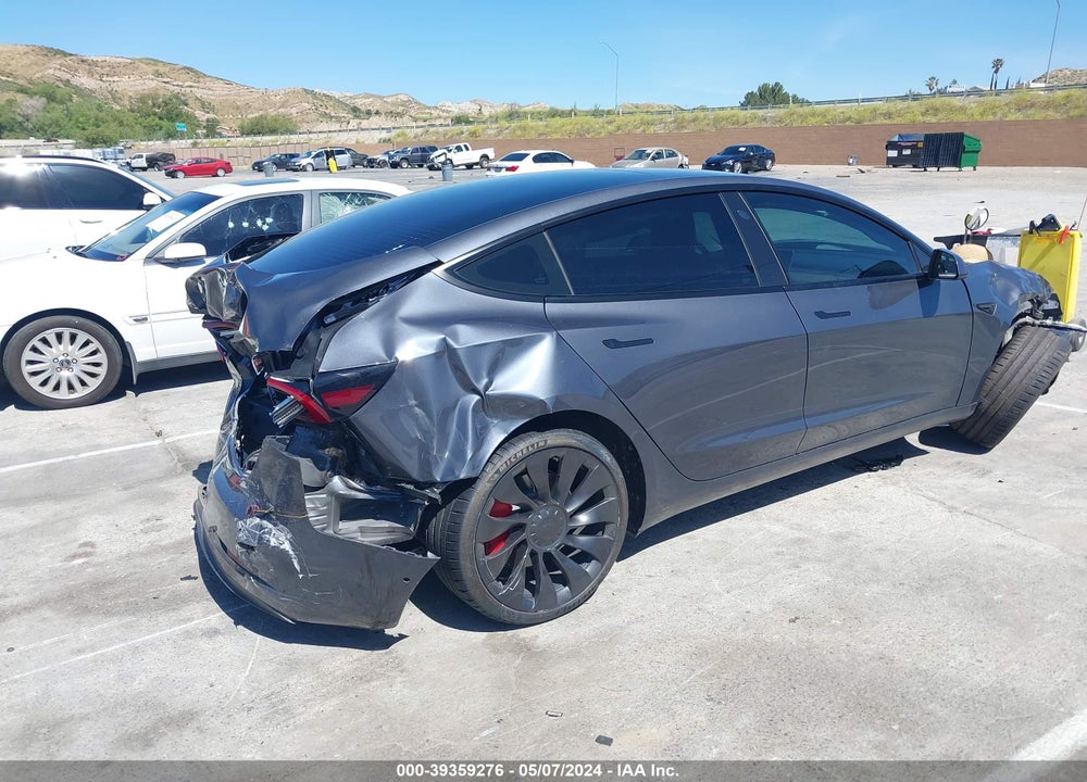 2022 TESLA MODEL 3 PERFORMANCE DUAL MOTOR ALL-WHEEL DRIVE VIN: 5YJ3E1EC9NF262471