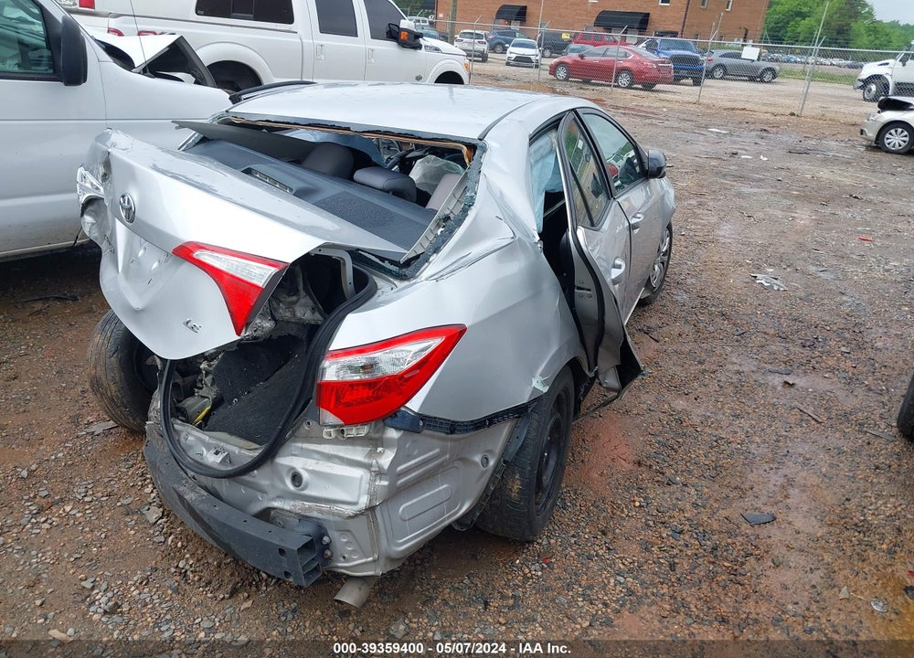 2015 TOYOTA COROLLA LE VIN: 5YFBURHE0FP219055