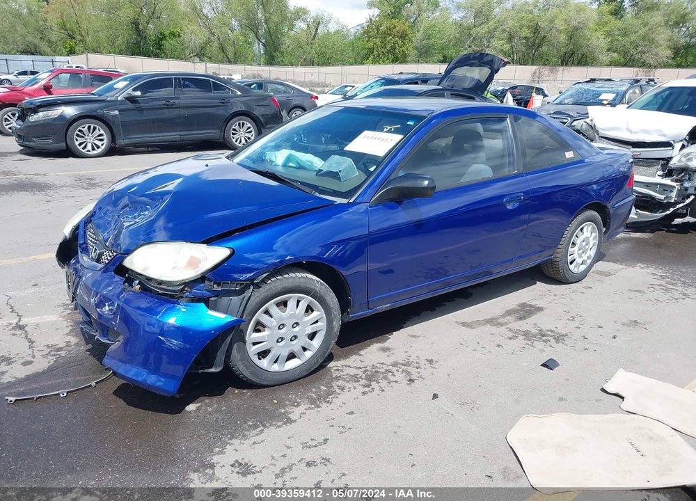 2005 HONDA CIVIC LX VIN: 1HGEM22575L023524