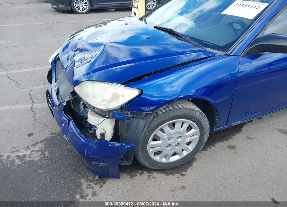 2005 HONDA CIVIC LX VIN: 1HGEM22575L023524